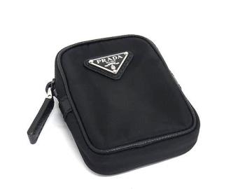 1円 ■新品■未使用■ PRADA プラダ テスートナイロン マルチポーチ マルチケース 小物入れ メンズ レディース ブラック系 FX5875