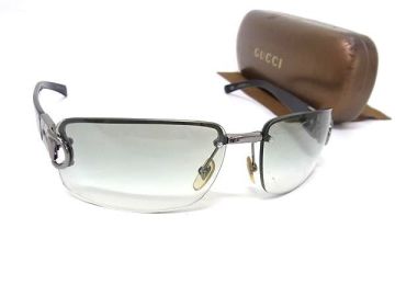 1円 GUCCI グッチ GG2766/F/S ホースビット サングラス メガネ 眼鏡 メンズ レディース シルバー系&times;ブラック系 GE0369