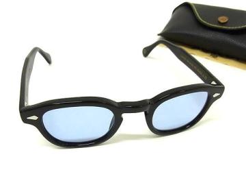 1円 ■美品■ MOSCOT モスコット 44□24-140 LEMTOSH サングラス メガネ 眼鏡 レディース メンズ ブラック系 HA9350