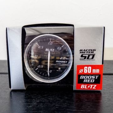 BLITZ RACING METER SD &phi;60 ブースト計 BOOST RED ブリッツ BLITZ 電気式 &phi;60 METER