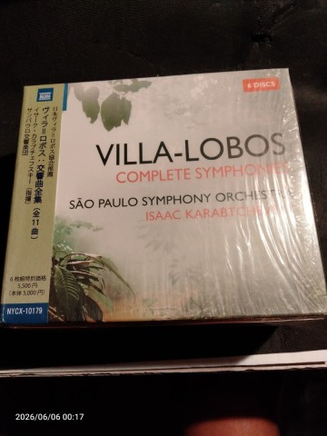 【ついに廃盤？】交響曲全集　イサーク・カラブチェフスキー＆サンパウロ交響楽団（6CD） ヴィラ＝ロボス