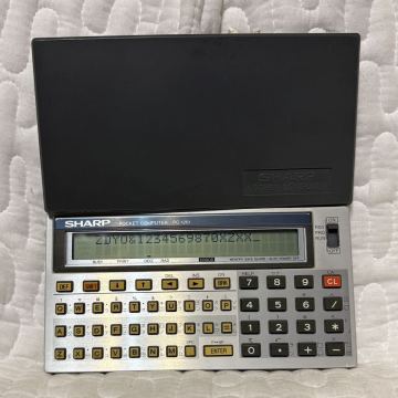 SHARP POCKET COMPUTER PC-1261 シャープ ポケットコンピューター 電池交換済 動作確認 【60609-3】