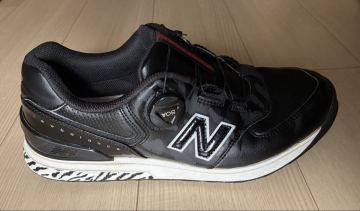 【中古】限定品 New Balance Golf(ニューバランス ゴルフ) スパイクレスゴルフシューズ UGBS574A 2E 26.5cm 黒 BLACK