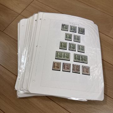 外国切手　古い切手　スウェーデン切手　未済混合　86ページ　まとめ売り