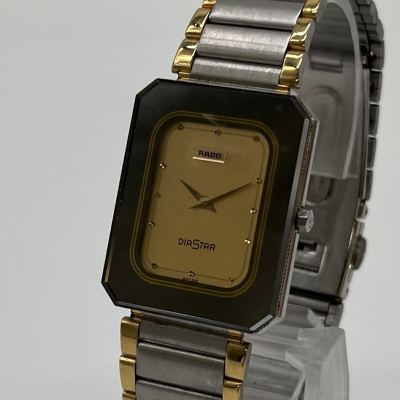 △【売り切り】RADO/ラドー 腕時計 135.1014.3 ゴールド文字盤 スクエア クォーツ QZ