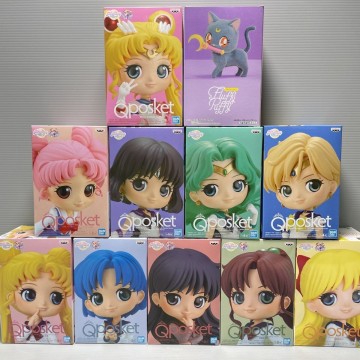 12r199★1000円～★未開封 セーラームーン フィギュア11体セット Qposket Fluffy Puffy 美少女戦士 ちびうさ うさぎ 整理品 おもちゃ