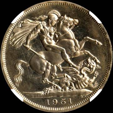 ★土終【NGC PL63】1951年 イギリス CROWN 英国祭典 未使用 //世界コイン 古銭 貨幣 硬貨 銀貨 金貨 銅貨【決済期限火曜日】