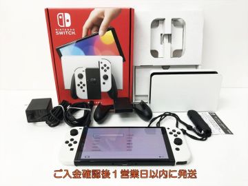 【1円】任天堂 Nintendo Switch 有機ELモデル 本体/箱 セット ホワイト ゲーム機本体 初期化/動作確認済 スイッチ M02-237yk/G4