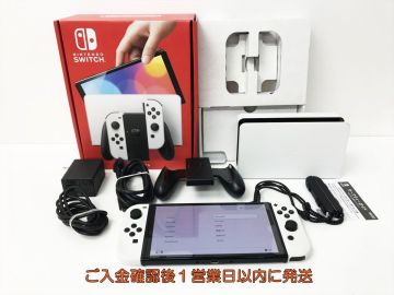 【1円】任天堂 Nintendo Switch 有機ELモデル 本体/箱 セット ホワイト ゲーム機本体 初期化/動作確認済 スイッチ M02-244yk/G4
