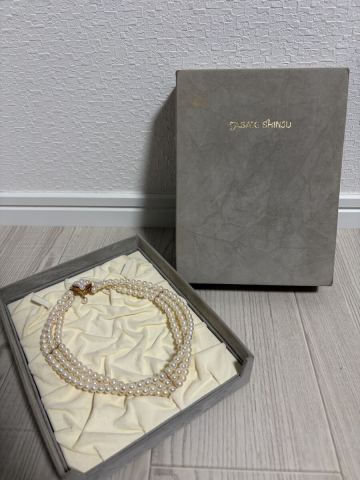1円〜 TASAKI 田崎真珠 K18 750 アコヤ本真珠 3連 パールネックレス ベビーパール 総重量59.7g GOLD アクセサリー レディース 