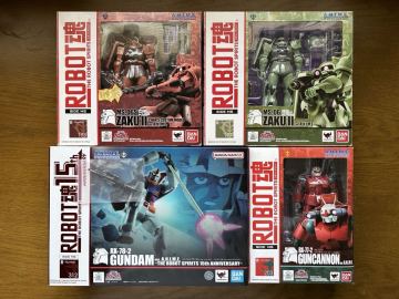 ROBOT魂 ver. A.N.I.M.E. 機動戦士ガンダム ガンキャノン シャア専用ザク 量産型ザク 4点セット 