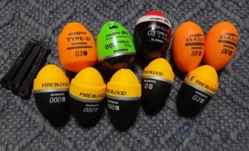 ★ 円錐ウキ シマノ SHIMANO ゼロピット BASIS FIRE BLOOD など まとめて セット /中古＆未使用