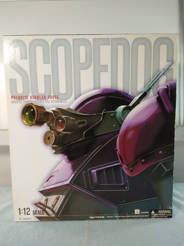 ns389 やまと 1/12 スコープドッグ メルキア正規軍 カラー仕様 中古 焼け、傷汚れあり、箱傷大 シール欠 現状品 YAMATO 装甲騎兵 ボトムズ