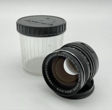 ③ 動作未確認 CARL ZEISS カールツァイス PANCOLAR パンカラー auto 1.8/80 MC JENA DDR 一眼カメラレンズ / ケース