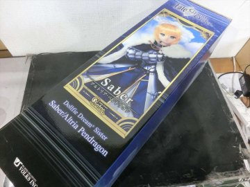 T【I0-59】【140サイズ】1円～/ボークス ドルフィードリーム DD FGO セイバー アルトリア/ドール/※色移り・外箱傷み・欠品有