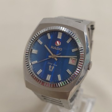 RADO ラドー 12113 シルバーホース 自動巻き 文字盤 ブルー メンズ 腕時計 稼働品