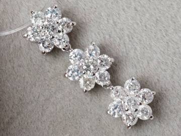 【10174P】K18WG 天然ダイヤモンド 1.00ct/1.1g ペンダントトップ