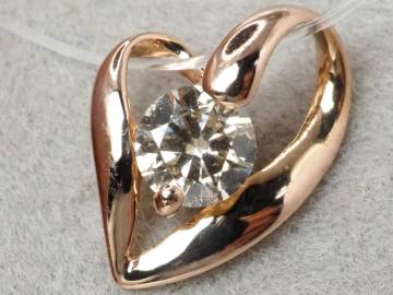 【10184P】K18 天然ダイヤモンド 0.30ct/0.57g ペンダントトップ