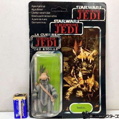 【未開封フィギュア】Palitoy パリトイ スターウォーズ ティーボ STAR WARS RETURN OF THE JEDI Teebo 1983 ※ブリスタに潰れあり●