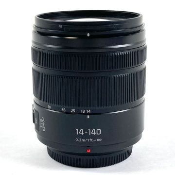 【1円】 パナソニック LUMIX G VARIO 14-140mm F3.5-5.6 II ASPH. POWER O.I.S. H-FSA14140 一眼カメラ用レンズ 【中古】