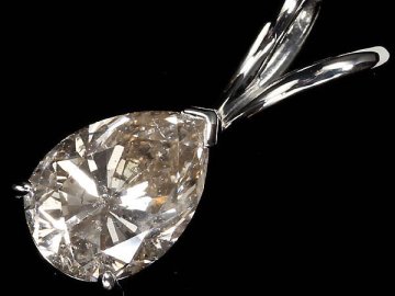UZ18638SS【1円～】新品【RK宝石】≪Diamond≫ 極上ブラウンダイヤモンド 特大1.9ct Pt900 超高級 一粒ダイヤ ペンダントヘッド ネックレス