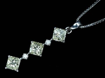 MR18632SS【1円～】新品【RK宝石】《Diamond》極上イエローダイヤモンド 総計0.978ct 極上脇石クリアダイヤ Pt900 Pt850 高級ネックレス