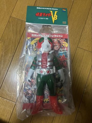 仮面ライダーＶ3 ビニールマフラー版　東映レトロソフビコレクション　medicomtoy