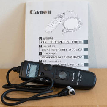 中古 タイマーリモートコントローラー TC-80N3 キヤノン一眼レフカメラ用 コイン電池付属しません