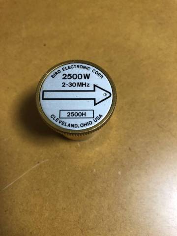 ＢＩＲＤバード製 通過型電力計 ＭＯＤＥＬ４３エレメント　２５００Ｈ ２ＭＨｚ～３０ＭＨｚ ２５００Ｗ 動作一部確認ジャンク扱い
