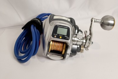 【07104389】SHIMANO シマノ MUTEKI 800 電動リール 船釣り用 Tankenmaru System 電源コード付き シルバー