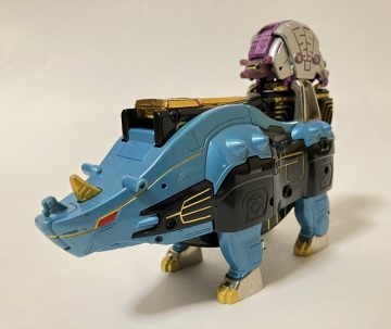 バンダイ 百獣戦隊ガオレンジャー パワーアニマルシリーズ5 ガオライノス&ガオアルマジロ