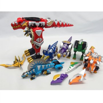 1円【ジャンク】BANDAI バンダイ/爆竜戦隊 アバレンジャー おもちゃ 合体ロボ パーツ まとめて セット/88