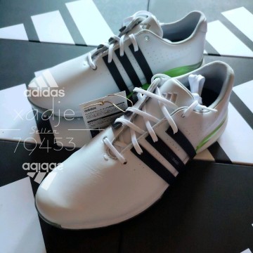 即日発送 新品 正規品 adidas GOLF アディダス ゴルフ TOUR360 24 白 ホワイト 黒 緑 ソフトスパイク 定価33000円 26.5cm US9 箱付き