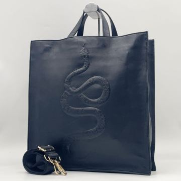 【極美品】GUCCI グッチ キングスネーク エンボス 450950 トートバッグ ハンドバッグ ショルダー クロスボディ 2way ビジネス メンズ　