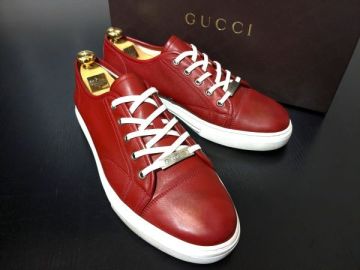使用少 グッチ 9.5 GUCCI ACE エース レザースニーカー 2009