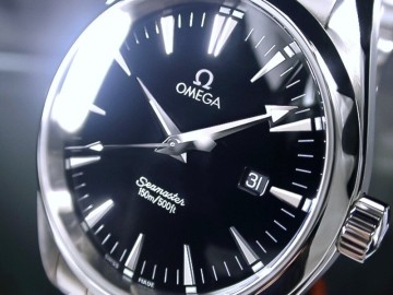 ★極美品 OMEGA &Omega; オメガ シーマスター アクアテラ ブラック ラージ 2517.5000 Cal.1538 綺麗!★