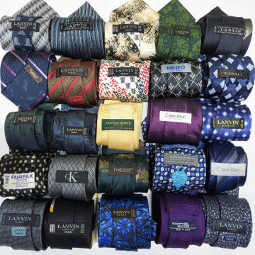 新品同様など 25本 ネクタイ LANVIN KENZO CANALI HUNTING WORLD FAIRFAX 鎌倉シャツ Paul Stuart まとめ セット 大量 Lot Mixed 2YA003