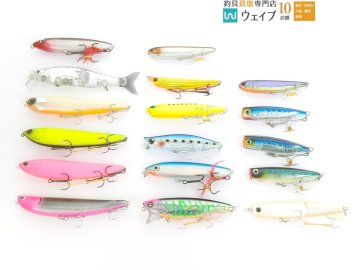 ガンクラフト 鮎邪 リップルクロー 178、エバーグリーン アマゾンペンシル、ラパラ X-RAP ウォーク 13 等 計17点セット