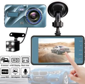 4インチのタッチドライブレコーダーの新モデルは、前後二重録高精細1296Pcardvrです