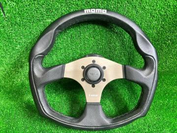北見発☆momo！モモ！ステアリング！LUCE　L-1！装着車種：セルボSR！HKBボス！外径350mm！着払い発送可！1000円スタート！売切☆