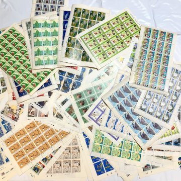 ■【買取まねきや】未使用 通信用記念 切手 シート まとめ売り 額面総額 約305,180円分 約797.41g■