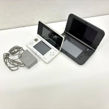 1円【ジャンク品】Nintendo 3DS New3DSLL CTR-001 RED-001 ホワイト ブラック ゲーム機 任天堂 ニンテンドー kh7-25