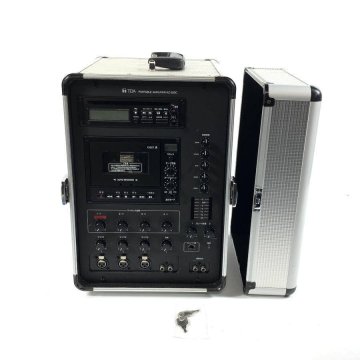 TOA KZ-30DC ポータブルアンプ 移動用PAアンプ 30W&times;2CH PA機器 CDプレーヤ カセットデッキ◆簡易検査品