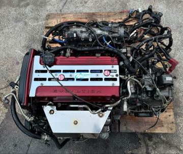 希少 三菱 CT9A ランサーエボリューション7/8/9 4G63 5速 ターボ タビーン付き 本体 ハーネス ミッション 53543km 動作確認済み