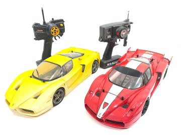 △ジャンク フェラーリFXX ラジコン 2台セット 同梱不可 1円スタート