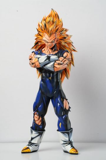 ドラゴンボール リペイント フィギュア 二次元彩色 ベジータ 超サイヤ人 SSJ3 