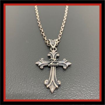 O■⑭ 矢沢永吉 クロス ネックレス 925刻印 シルバー 925 ペンダント 十字架 永ちゃん チェーン グッズ コレクション