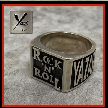 SU■23 矢沢永吉 指輪 yaz 925 ROCK'N'ROLL ロックンロール メンズ 19号 シルバー925 シルバーリング アクセサリー 永ちゃん E.YAZAWA 