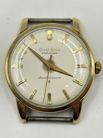 希少！GRAND SEIKO 初代 グランドセイコー GS ファーストモデル J14070 Cal.3180 25石 自動巻き 14KGF メンズ 腕時計 ヴィンテージ 稼動品 