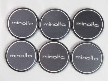 062557 【良品 ミノルタ】 minolta 内径 54mm (フィルター径 52mm) かぶせ式 メタルレンズキャップ 6枚 まとめて 送料最安140円～